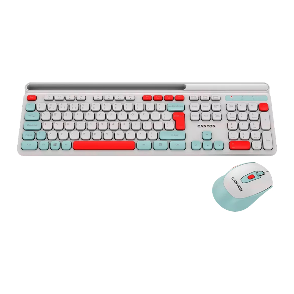CANYON WIRELESS KEYBOARD/MOUSE SET HSET-W5 WHITE