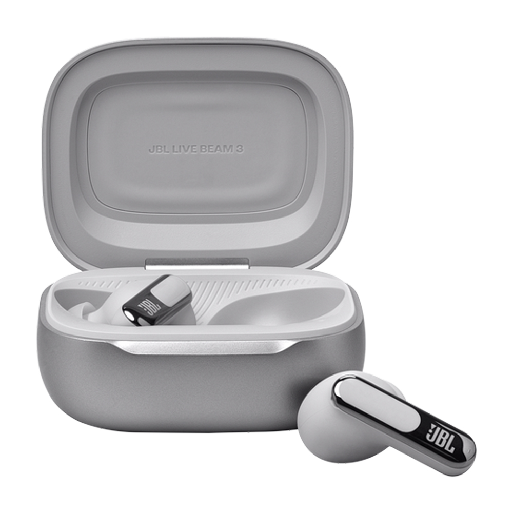 JBL LIVE BEAM 3 TRUE WIRELESS NC EARBUDS SILVER