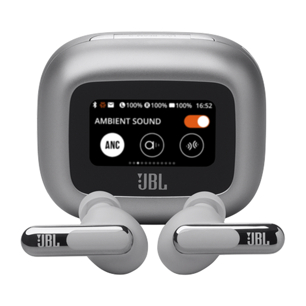 JBL LIVE BEAM 3 TRUE WIRELESS NC EARBUDS SILVER