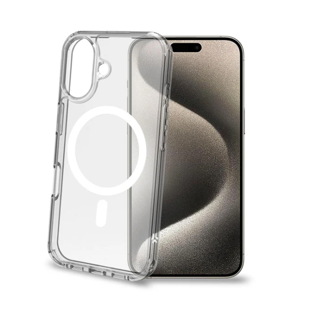 CELLY TPU MAGSAFE CLEAR CASE WITH LACETS IPHONE 16
