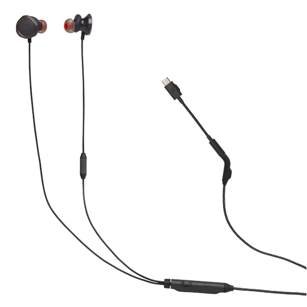 JBL QUANTUM 50C IN-EAR HEADPHONES USB-C BLACK
