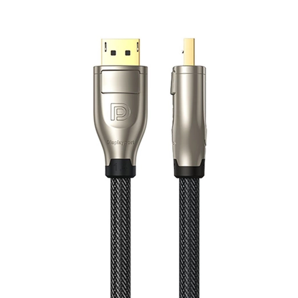 UGREEN DISPLAY PORT - DISPLAY PORT 1.4 UP TO 8K ZINC ALLOY CASE BRAIDED 3M CABLE