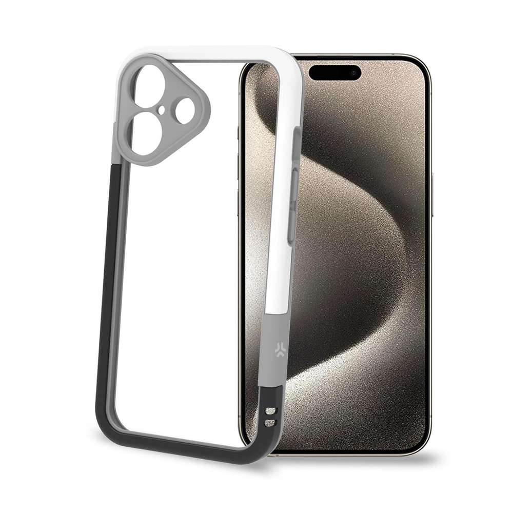 CELLY BUMPER FRAME WHITE IPHONE 16