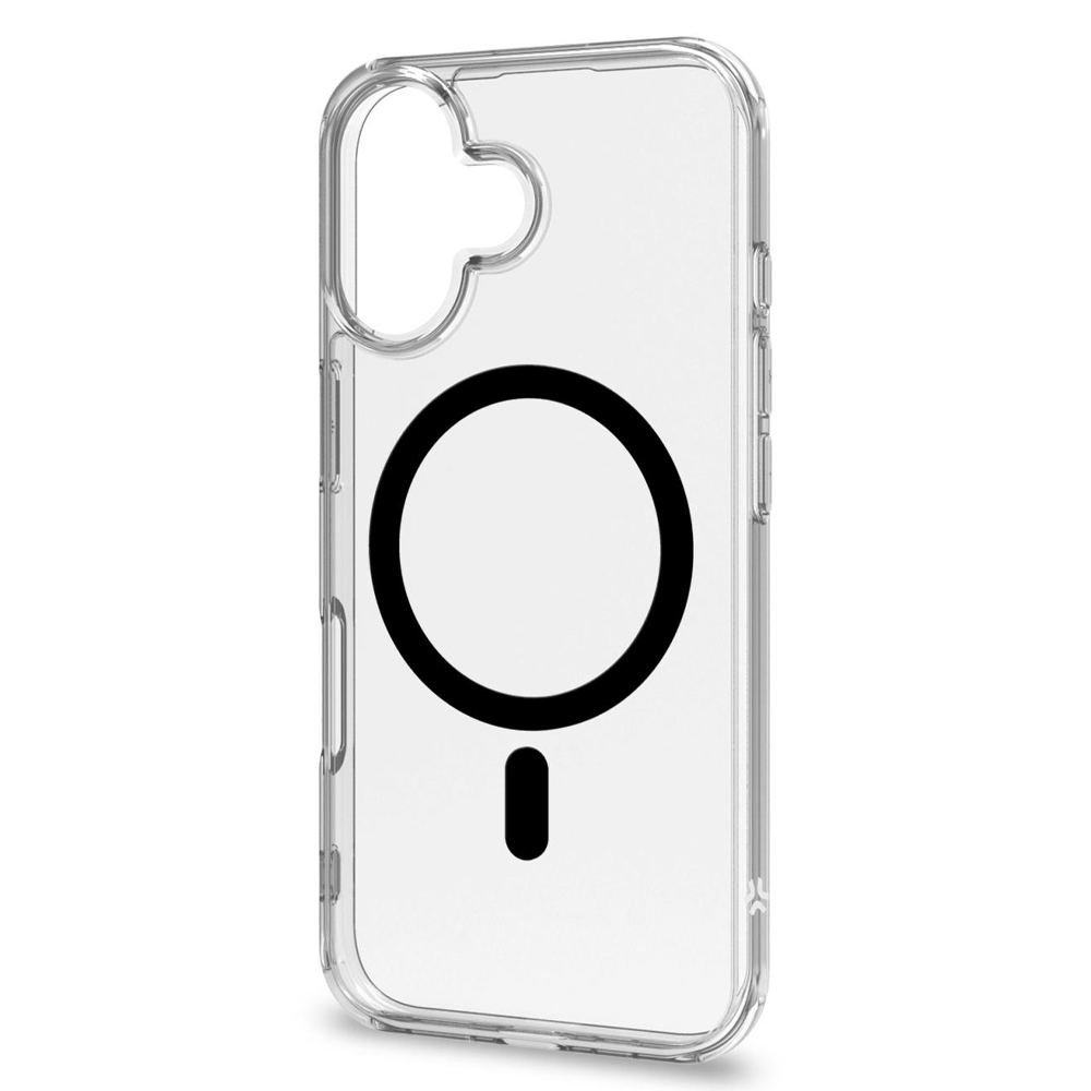 CELLY MAGSAFE TPU TRANSPARENT SOFT CASE BLACK IPHONE 16