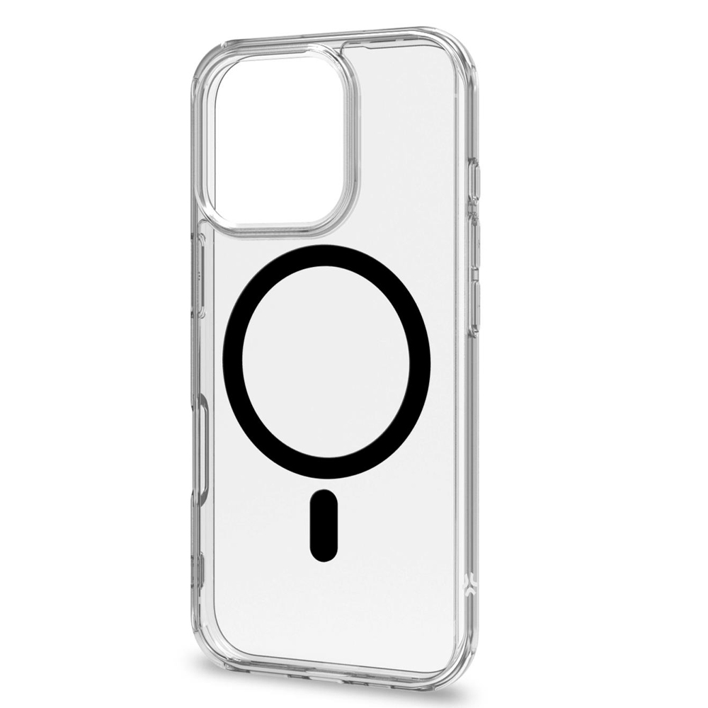CELLY MAGSAFE TPU TRANSPARENT SOFT CASE BLACK IPHONE 16 PRO