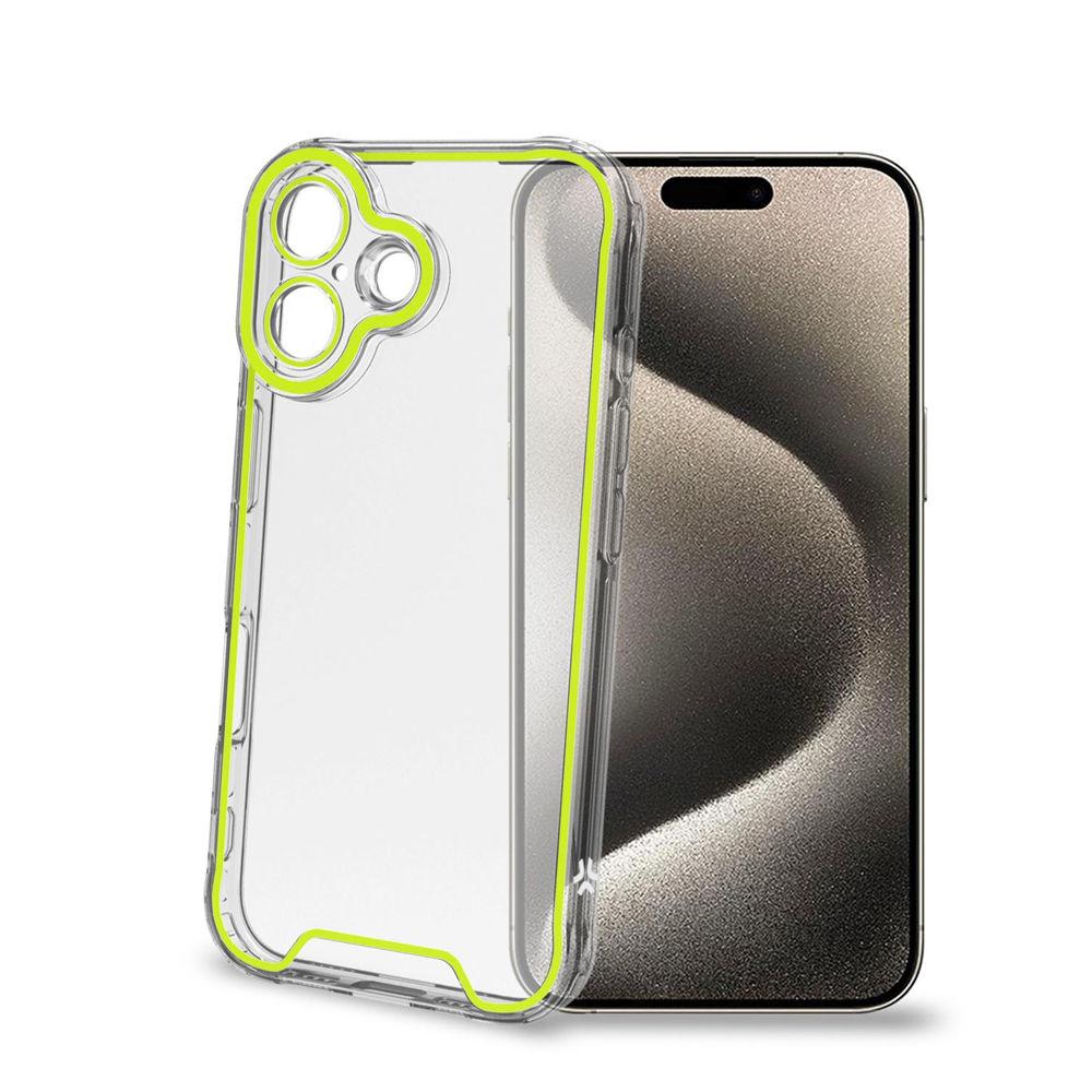 CELLY TPU TRANSPARENT SOFT CASE GLOW YELLOW IPHONE 16