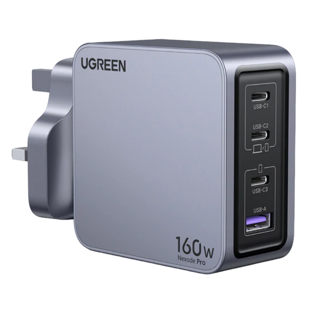 UGREEN NEXODE PRO 160W 4-PORT GAN FAST CHARGER UK