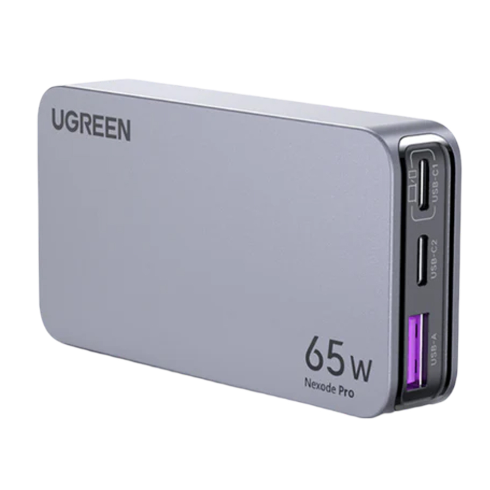 UGREEN NEXODE PRO 65W ULTRA-SLIM 3-PORT GAN TRAVEL FAST CHARGER