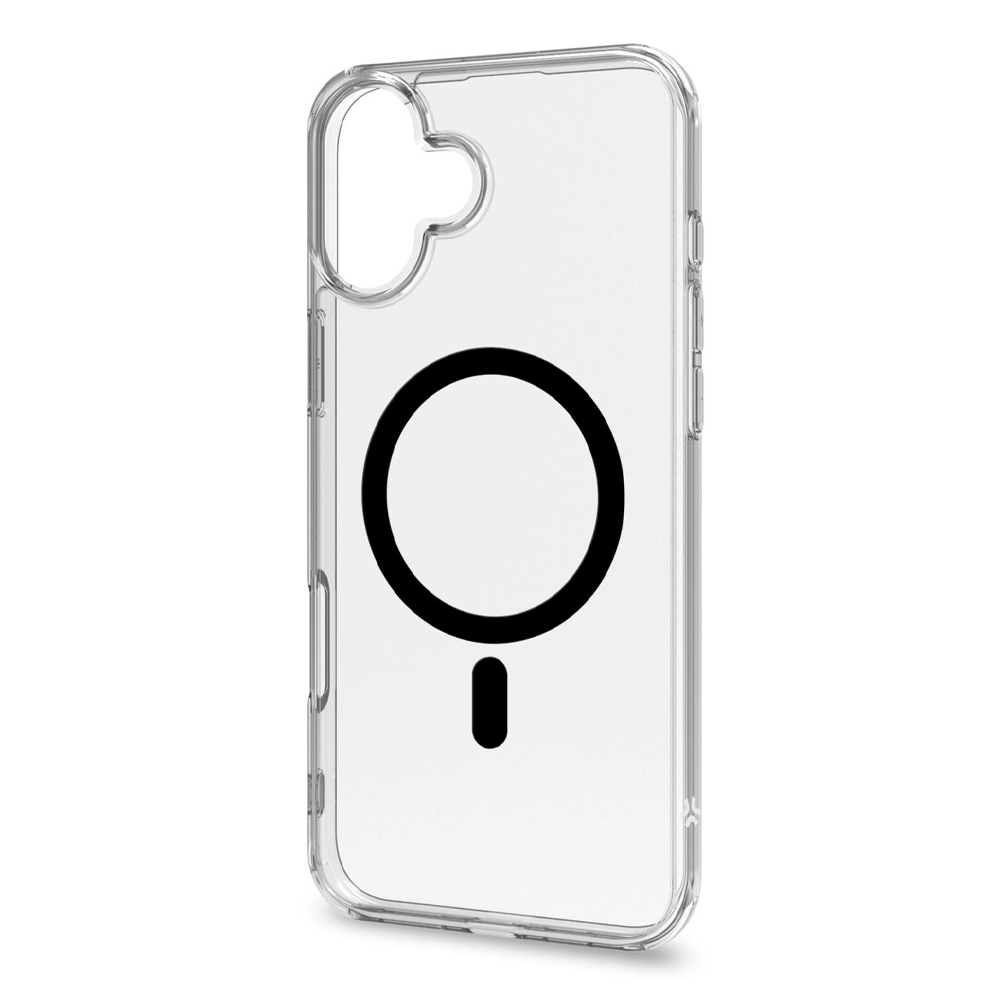 CELLY MAGSAFE TPU TRANSPARENT SOFT CASE BLACK IPHONE 16 PLUS