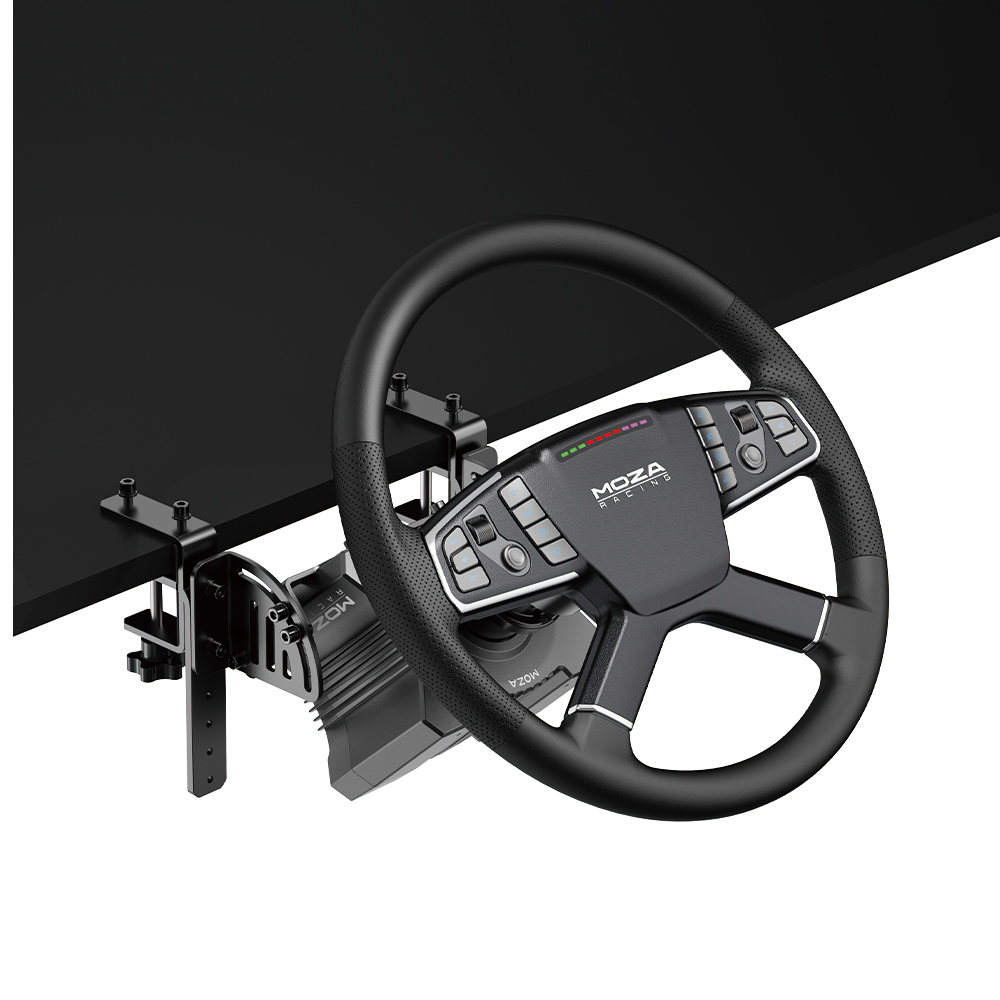 MOZA TRUCK DRIVING SIMULATOR BUNDLE - (R5 BASE+TSW TRUCK WHEEL+SR-P LITE PEDAL)