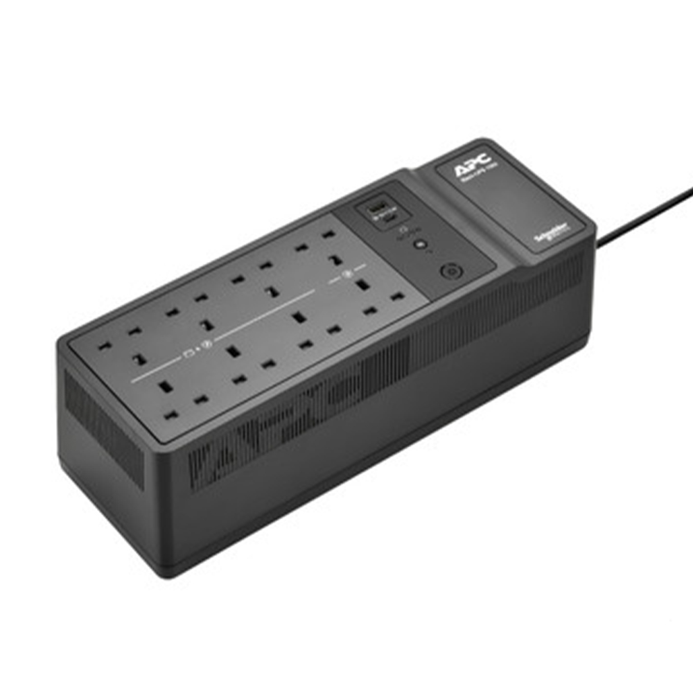 APC BACK-UPS 1050VA/600W FLOOR/WALL MOUNT 8XUK OUTLETS 230V USB A+C