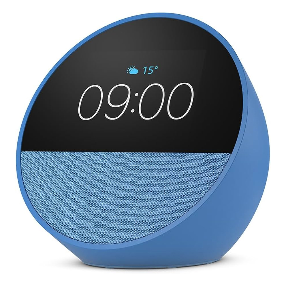AMAZON SMART CLOCK ECHO SPOT (2024) BLUE