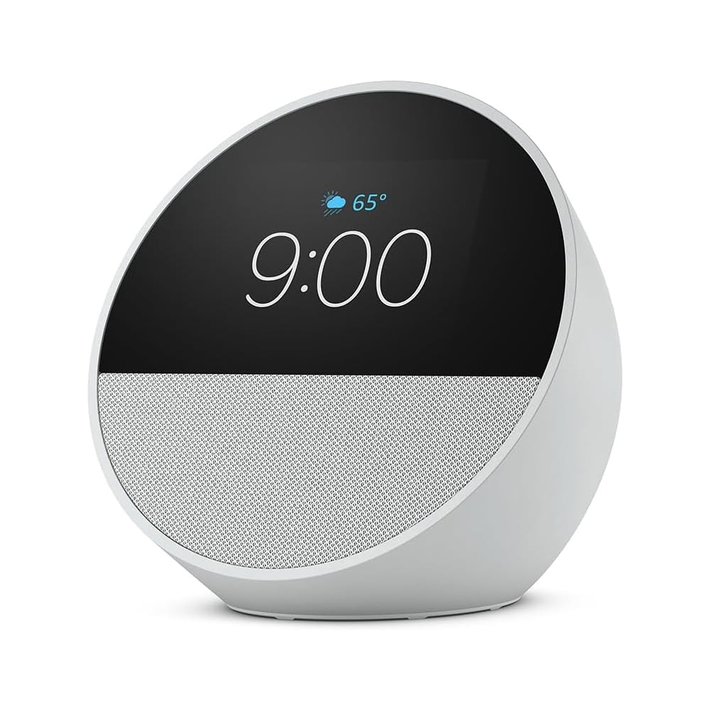 AMAZON SMART CLOCK ECHO SPOT (2024) WHITE