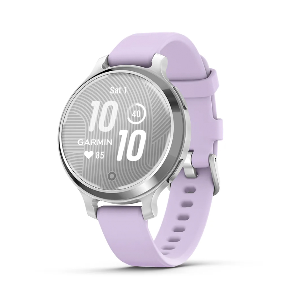 GARMIN LILY 2 ACTIVE SILVER W/PURPLE JASMINE SILICONE BAND