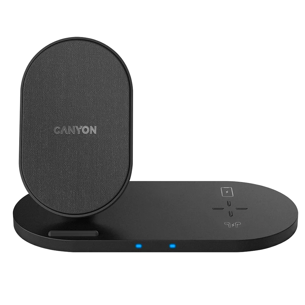 CANYON WS-202 WIRELESS 2-IN-1 10W CHARGING STATION