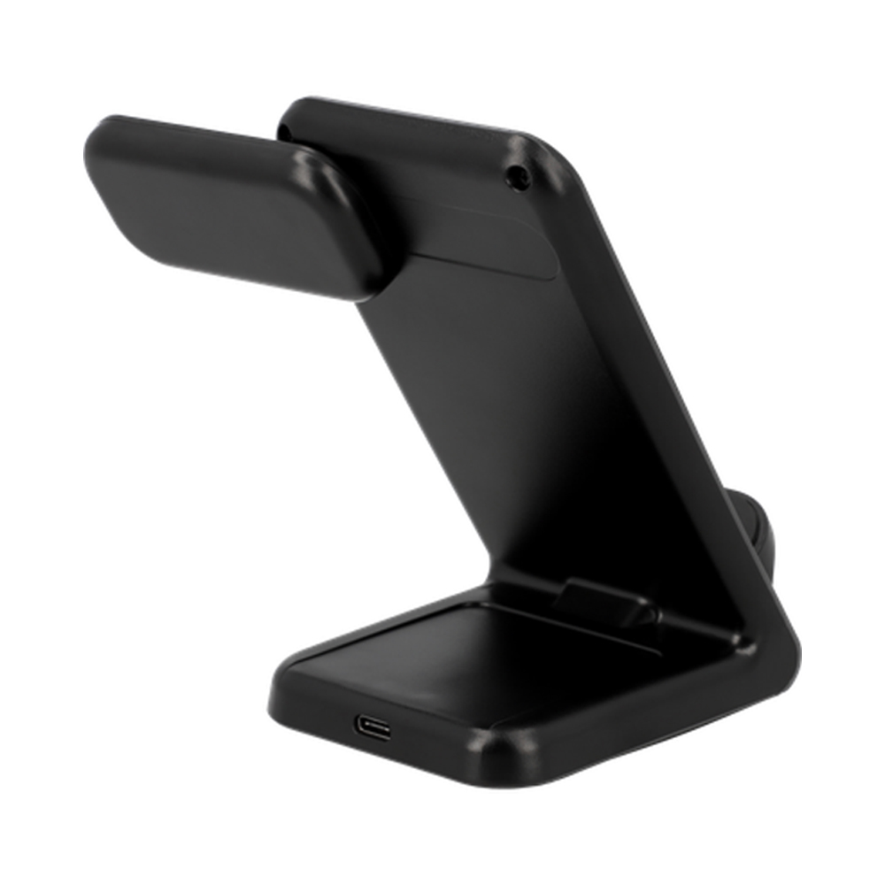 JUST IN CASE 3 IN 1 WIRELESS CHARGER STAND 15W BLACK