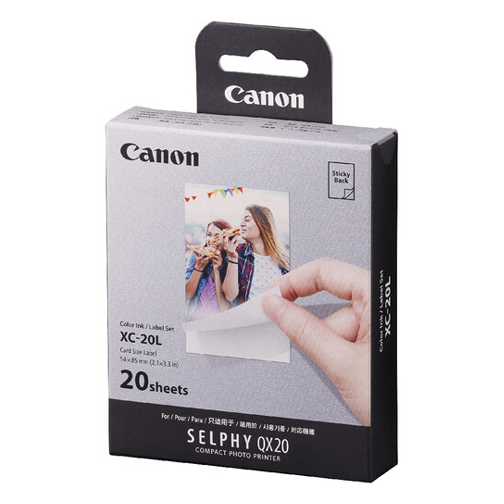 CANON XC-20L CARD SIZE INK/LABEL SET (20 SHEETS)