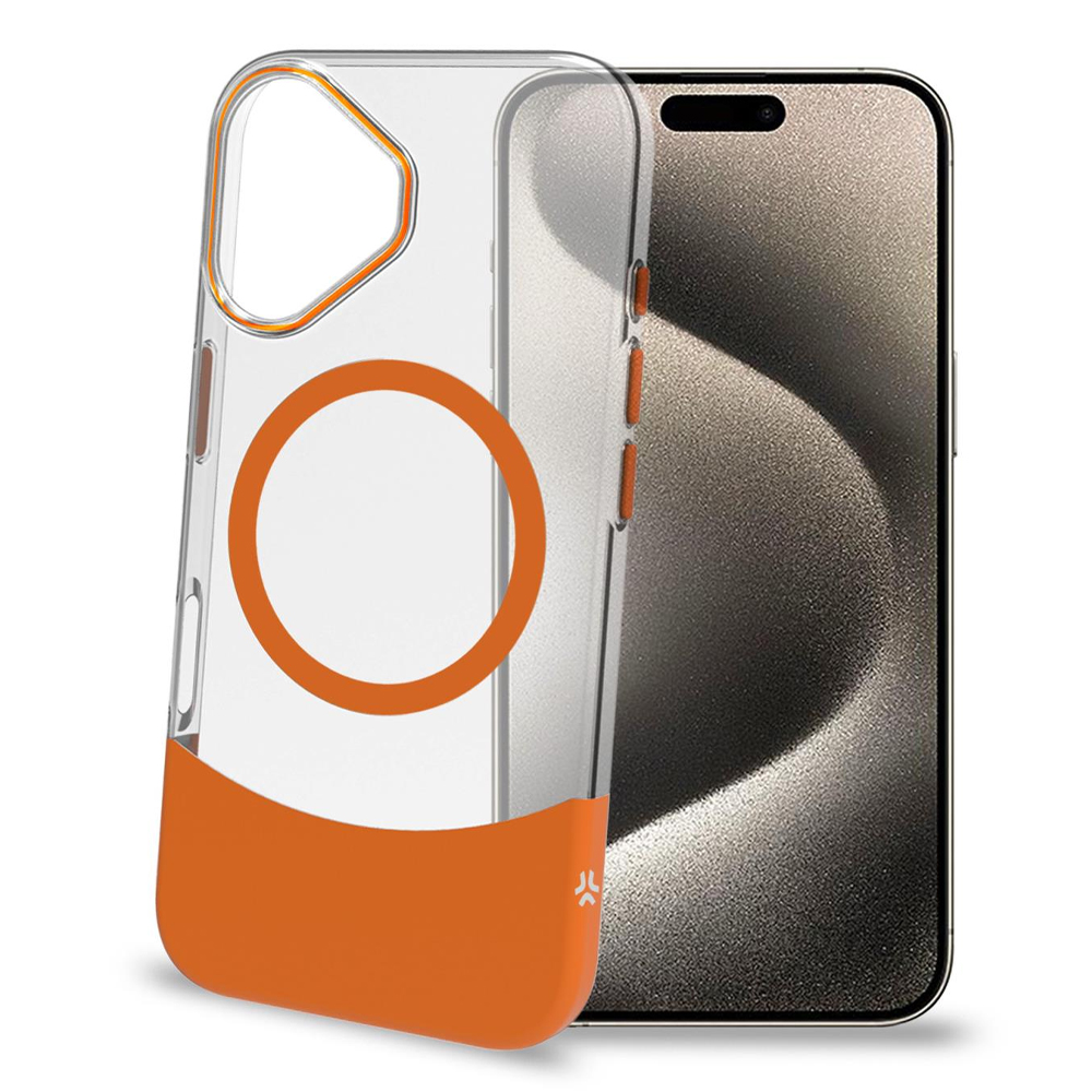 CELLY MAGDUAL MAGSAFE CASE IPHONE 16 ORANGE