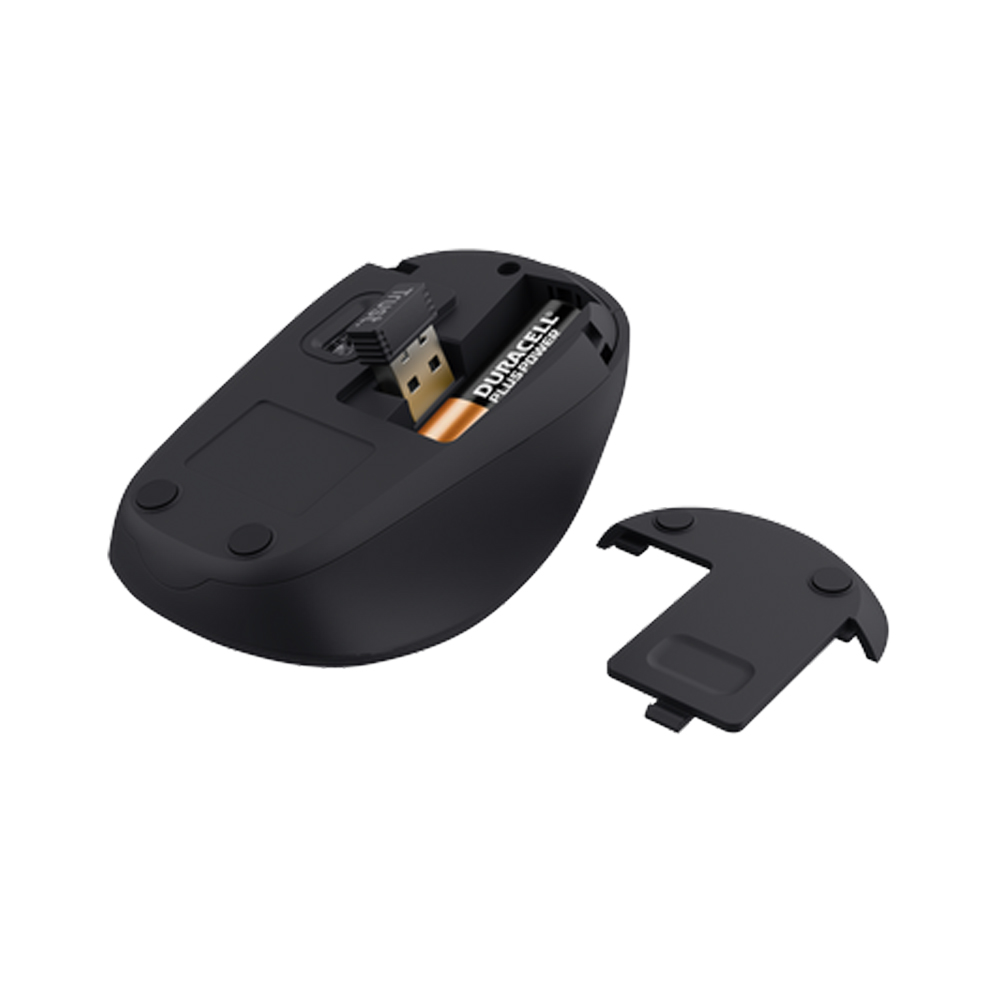 TRUST YVI+ WIRELESS MOUSE SILENT ECO BLACK