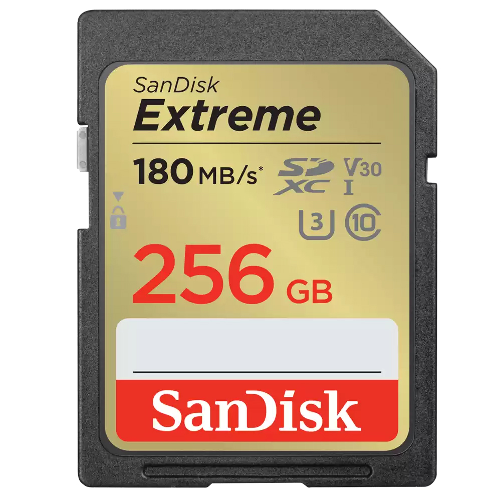 SANDISK EXTREME SD CARD UHS-I 180MB/S - 256GB