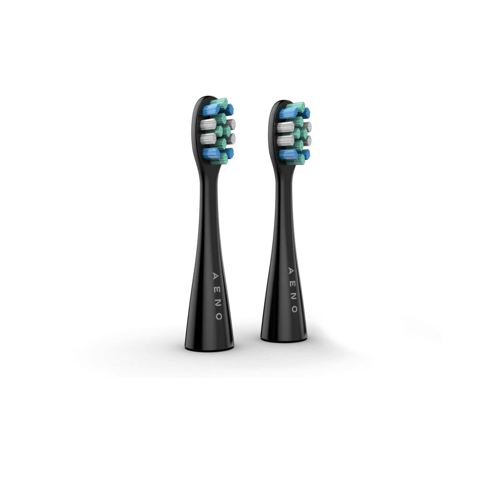 AENO REPLACEMENT TOOTHBRUSH HEADS 2PC FOR DB1S/DB2S BLACK