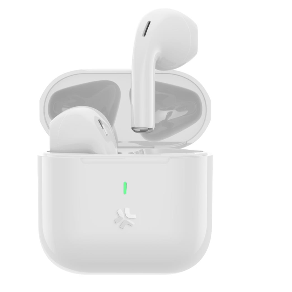 CELLY COMPACT TRUE WIRELESS BLUETOOTH EARBUDS WHITE