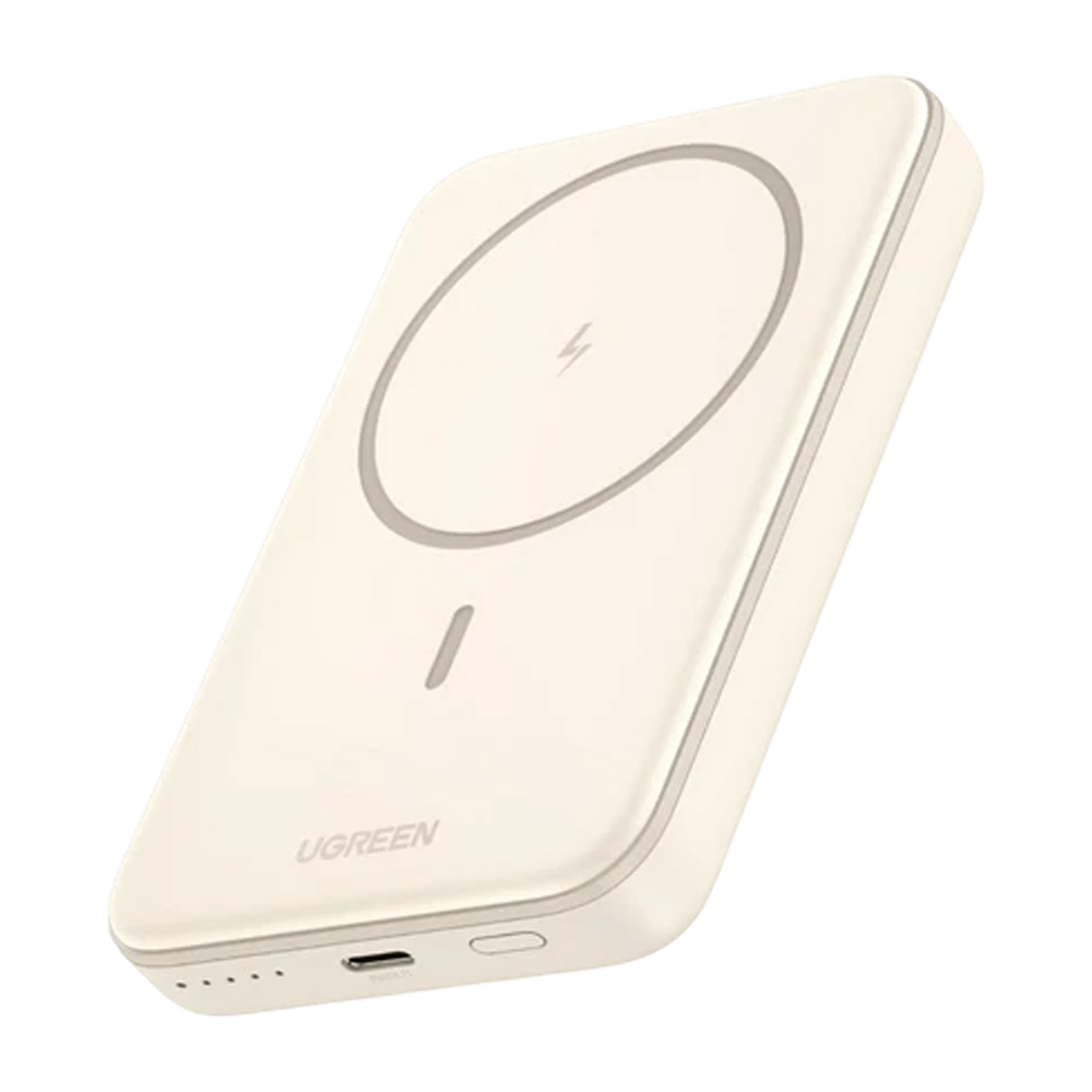UGREEN 5,000MAH MAGNETIC W/LESS POWERBANK 15W WHITE 