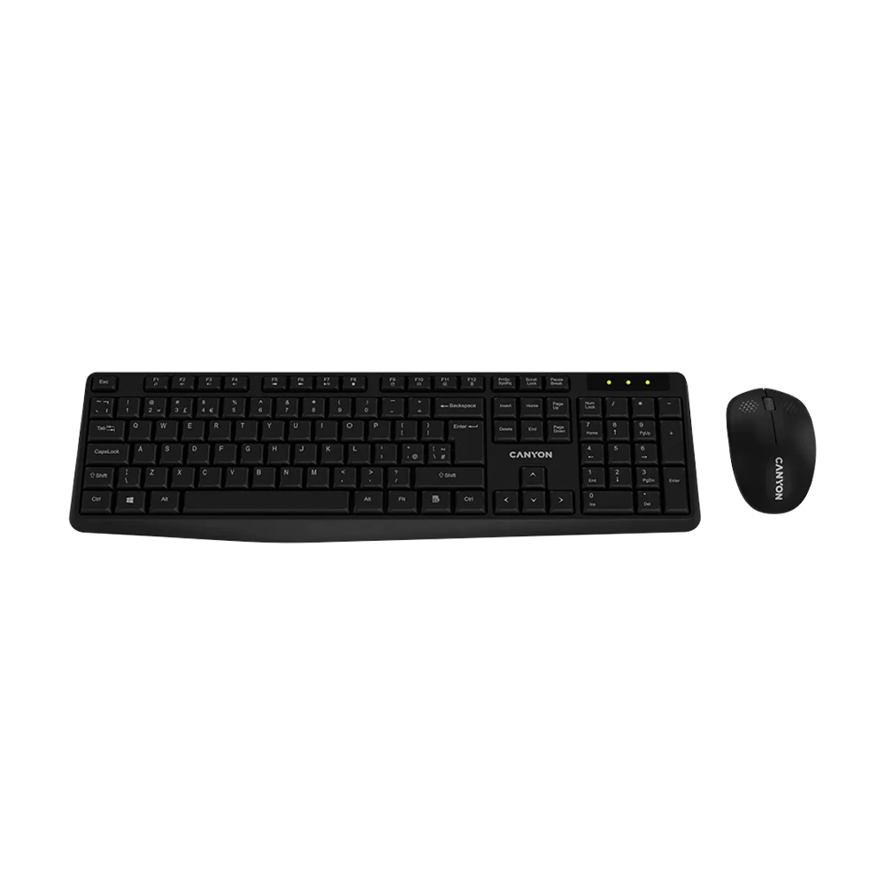 CANYON SET-W01 WIRLESS KEYBOARD & MOUSE BLACK