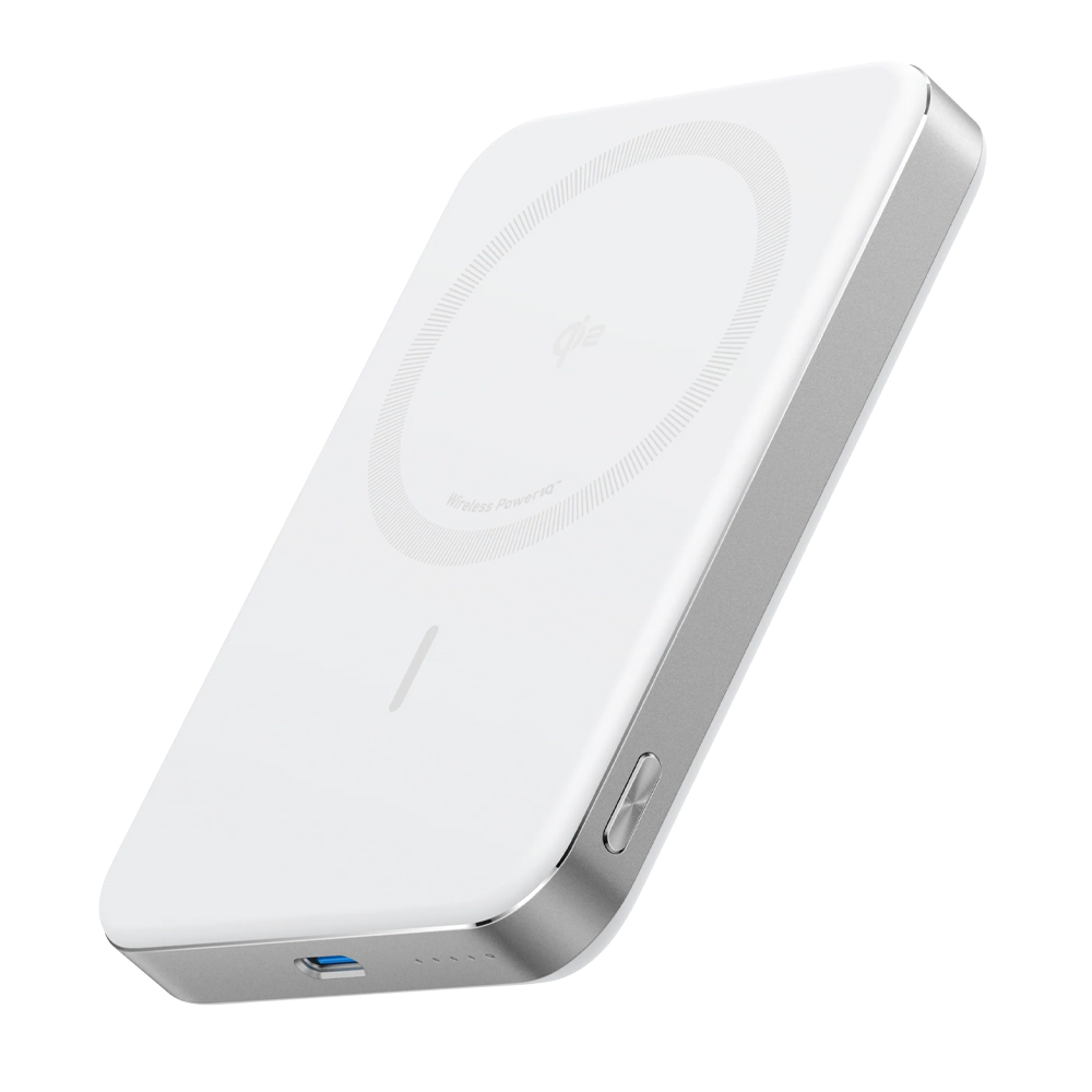 ANKER MAG-GO 10,000MAH 15W WIRELESS CHARGING SLIM POWERBANK WHITE
