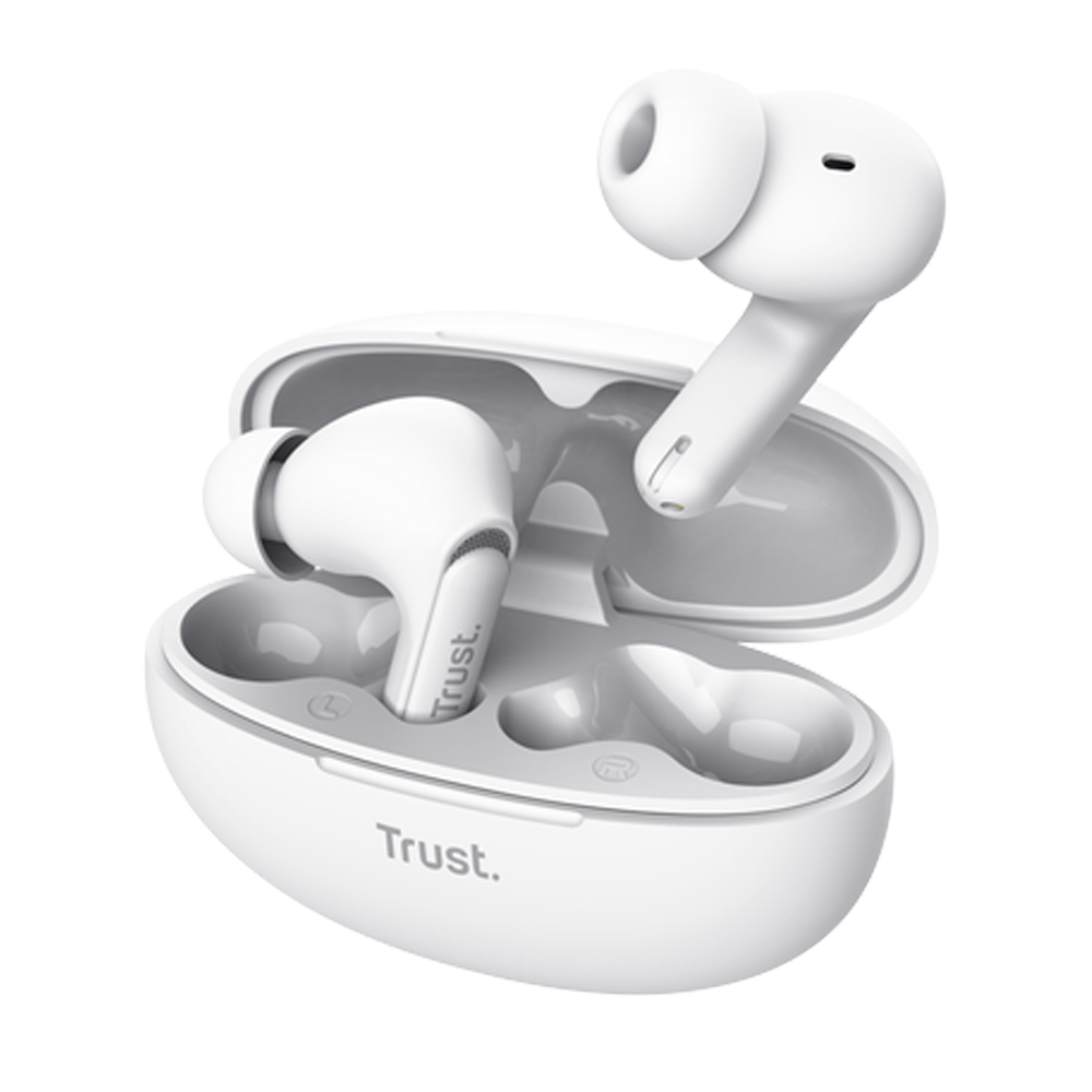 TRUST YAVI BLUETOOTH ENC EARBUDS - WHITE