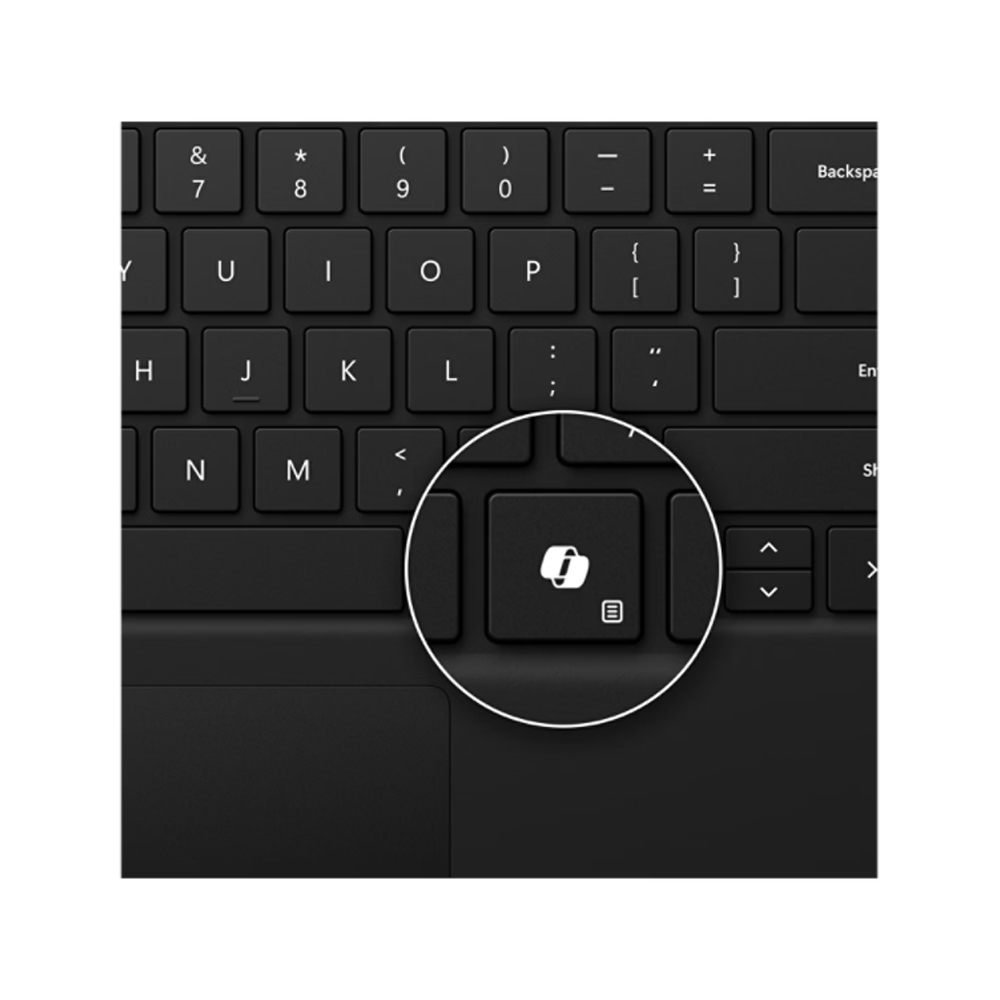 MICROSOFT SURFACE PRO KEYBOARD W/COPILOT BUTTON BLACK