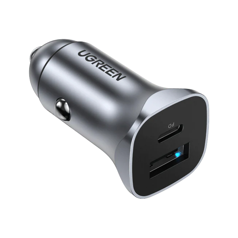 UGREEN DUAL USB-A / USB-C 24W CAR CHARGER 