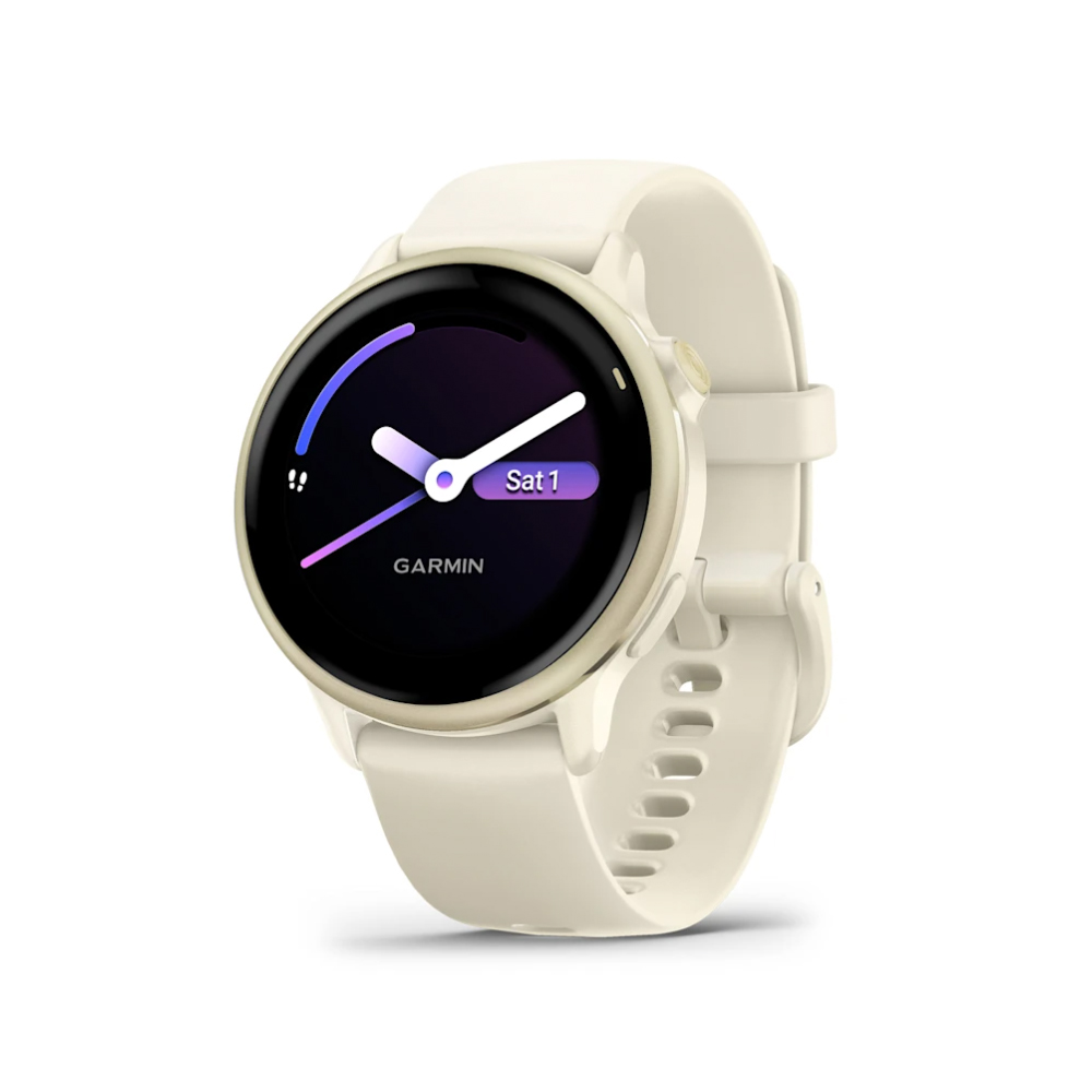 GARMIN VIVOACTIVE 6 LUNAR GOLD W/BONE BAND 