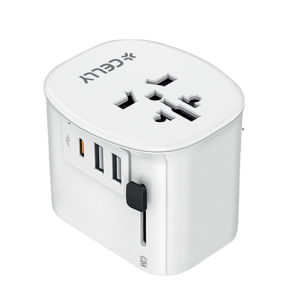CELLY MULTIPLUG30W 30W MULTIPLUG TRAVEL ADAPTER / USB CHARGER