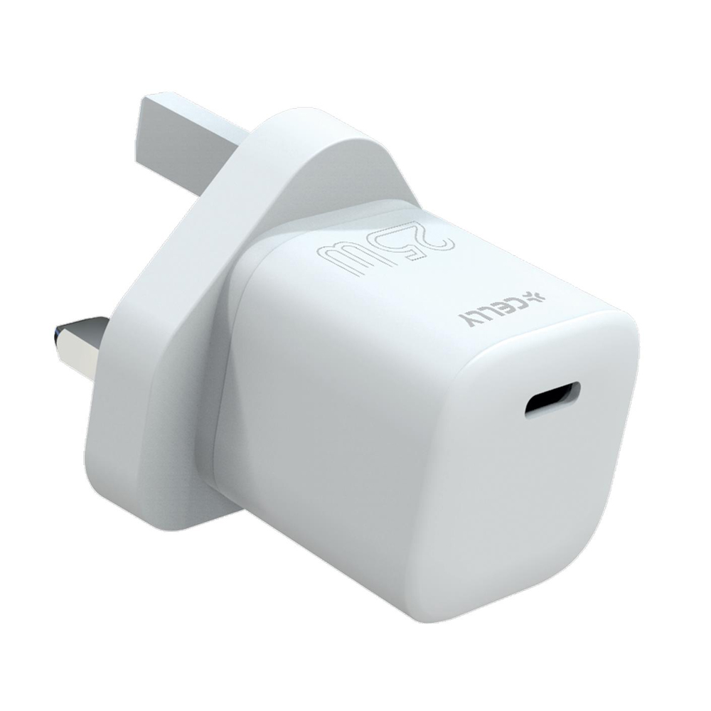 CELLY ULTRA COMPACT 25W USB-C POWER ADAPTER