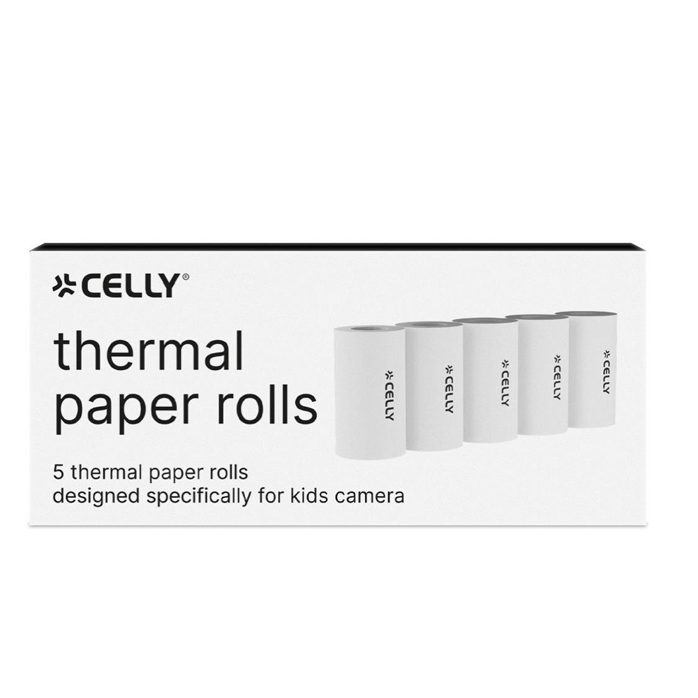 CELLY THERMAL PAPER 5 ROLLS FOR KIDS CAMERA
