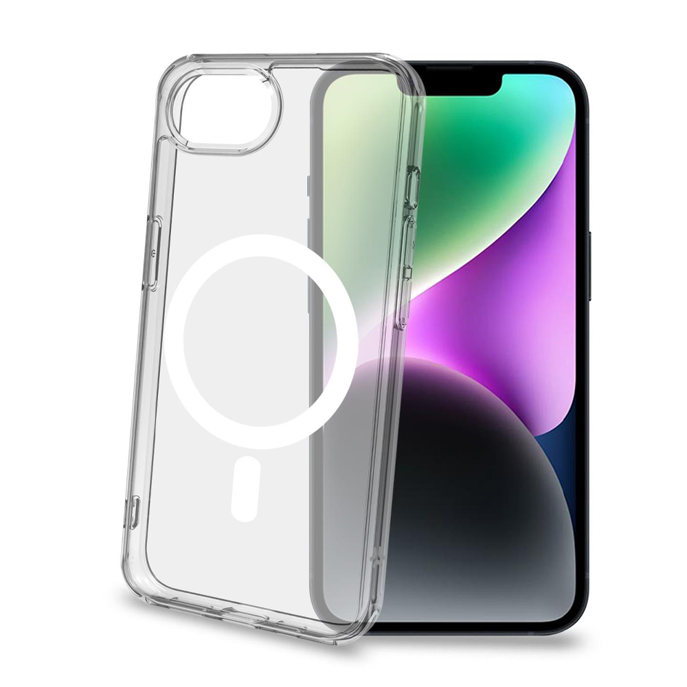 CELLY MAGSAFE TPU TRANSPARENT SOFT CASE WHITE IPHONE 16E/17E