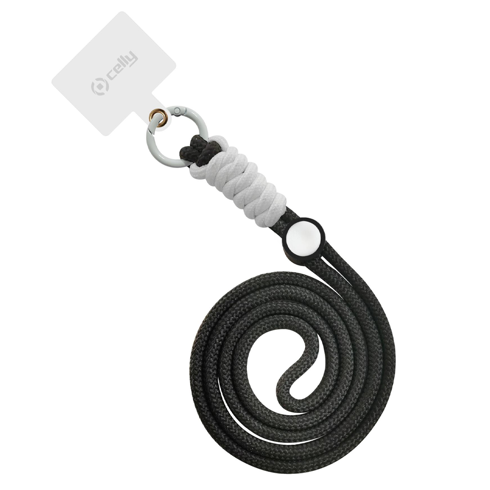 CELLY SMARTPHONE NECK STRAP NYLON BLACK