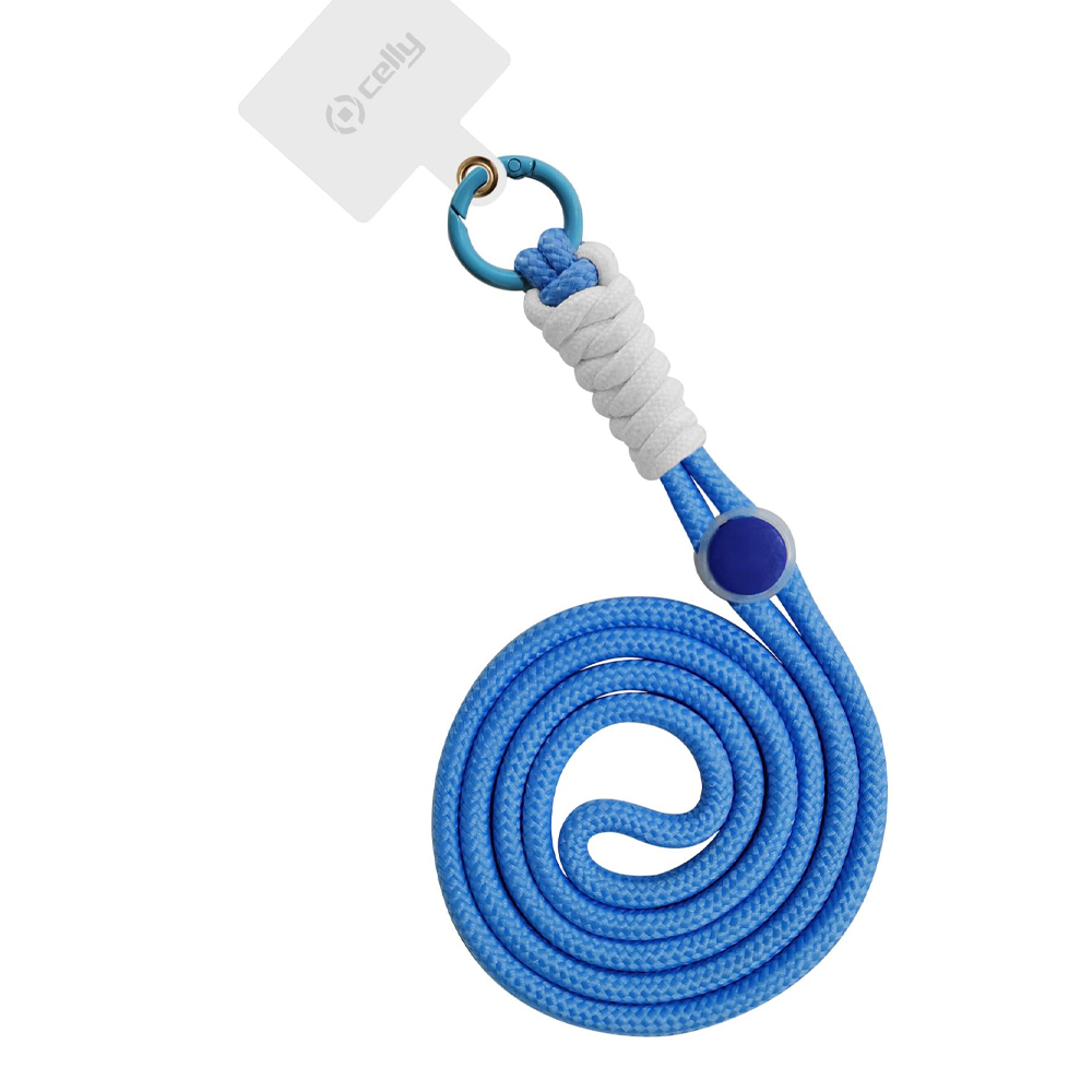 CELLY SMARTPHONE NECK STRAP NYLON LIGHT BLUE