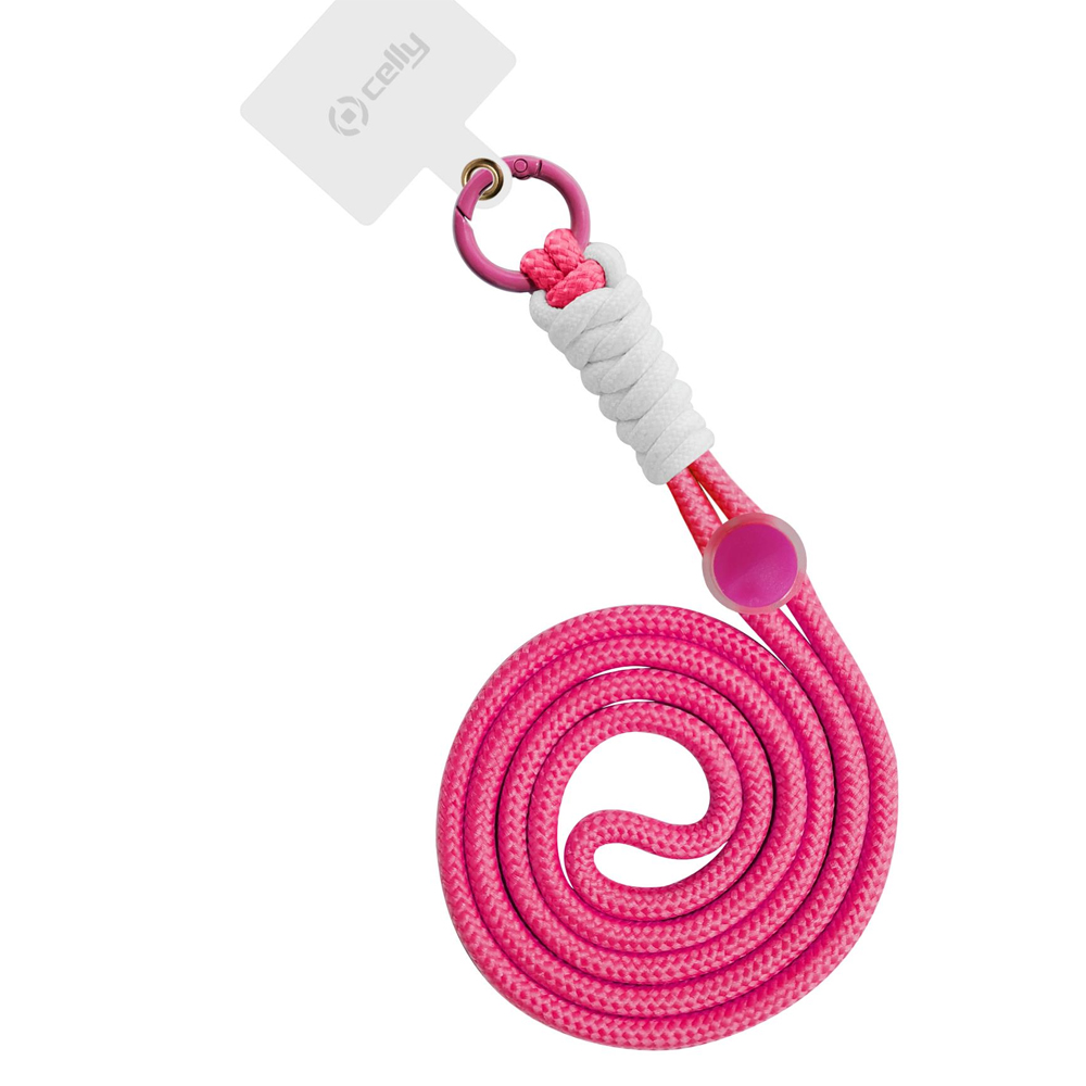 CELLY SMARTPHONE NECK STRAP NYLON PINK