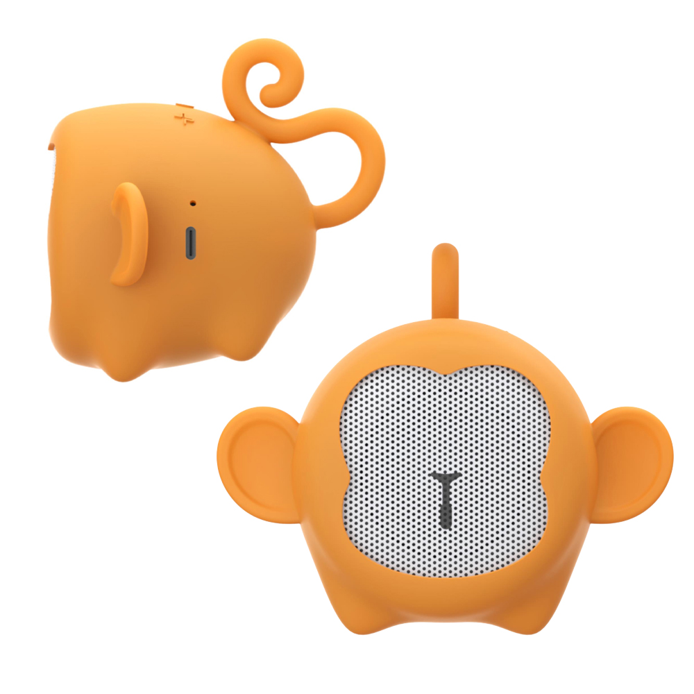CELLY KIDS PORTABLE SPEAKER 3W MONKEY SHAPE ORANGE