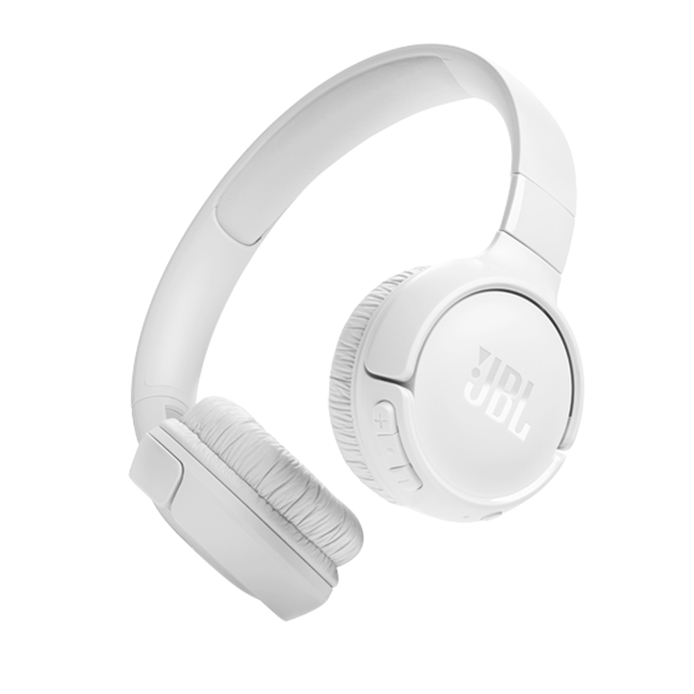 JBL T520BT WHITE WIRELESS ON EAR HEADPHONES 