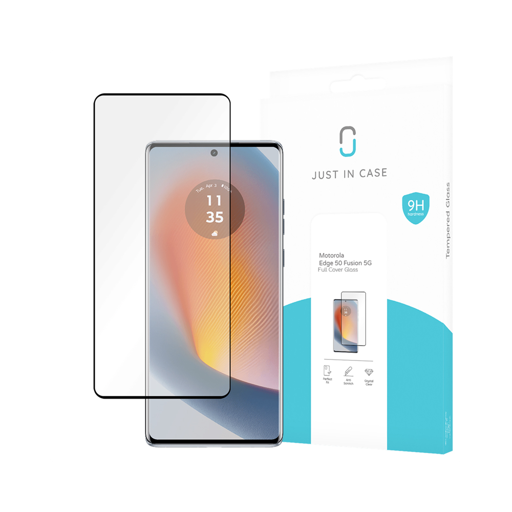 JUST IN CASE MOTOROLA EDGE 50 FUSION FULL TEMPERED GLASS