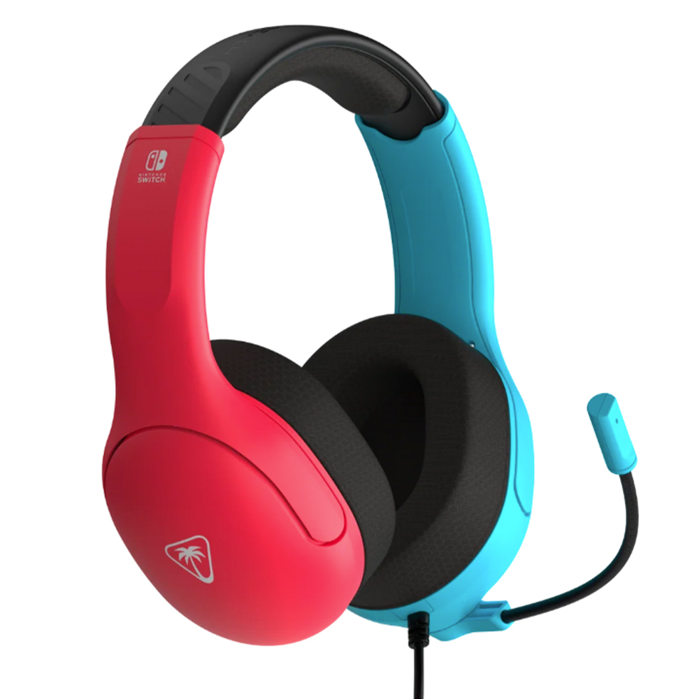 TURTLE BEACH: AIRLITE FIT - WIRED GAMING HEADSET - BLUE & RED (SWITCH)
