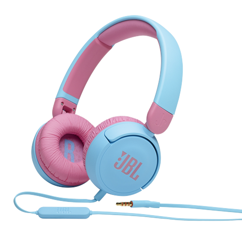 JBL JR310 BLUE WIRED ON EAR HEADPHONES