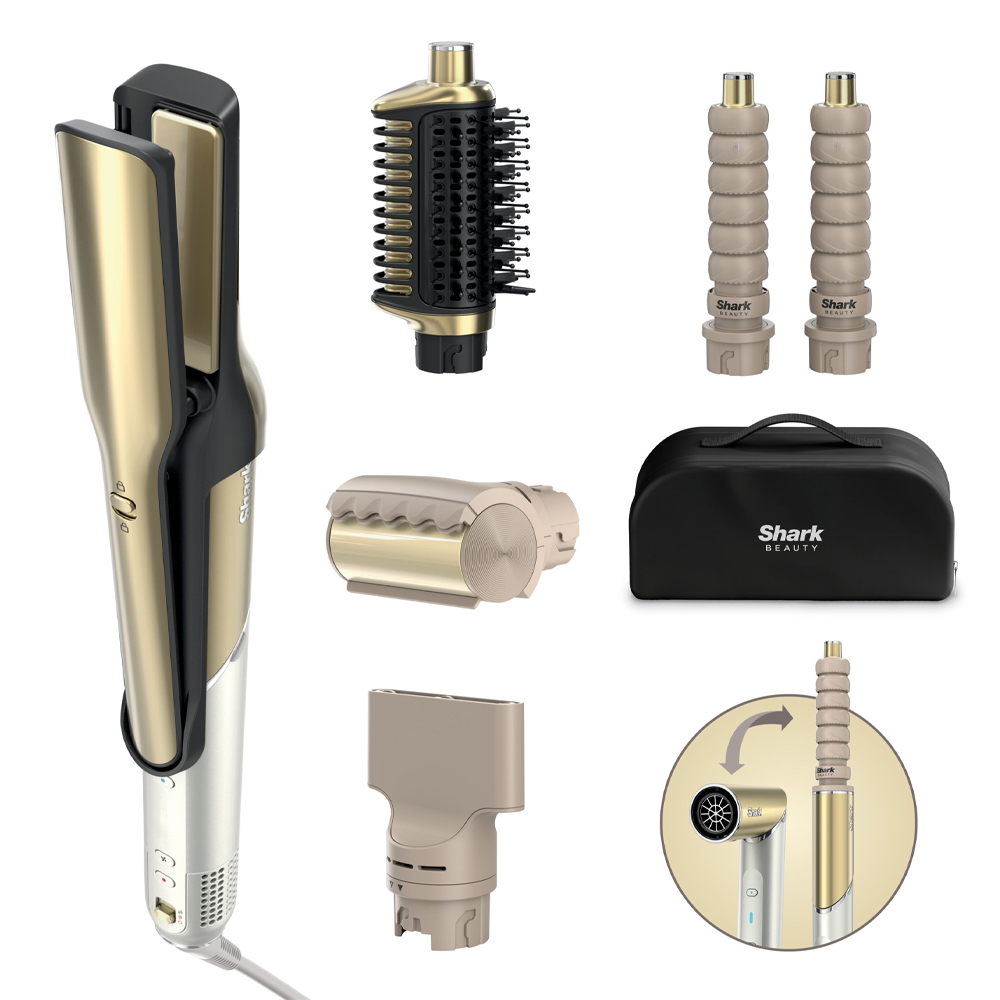 SHARK GLAM HD6051SEU CERAMIC, AIR STYLING & DRYING SYSTEM W/FRIZZFIGHTER
