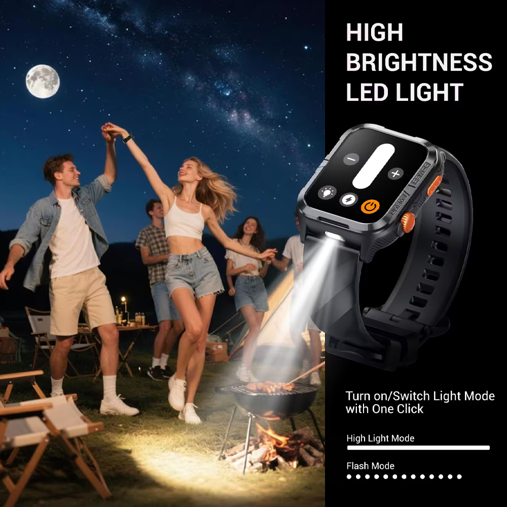 BLACKVIEW W10 PRO FLASHLIGHT, GPS SMARTWATCH PINK