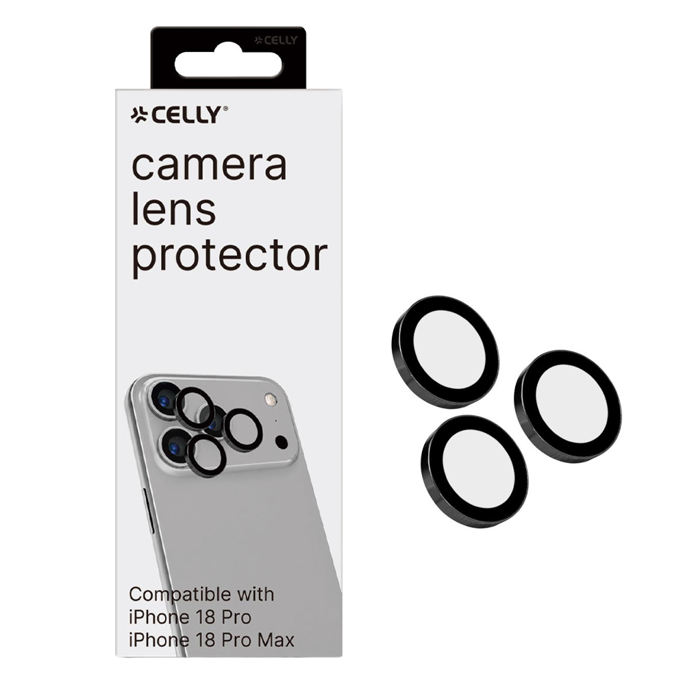 CELLY SINGLE CAMERA LENS PROTECTORS IPHONE 18 PRO / PRO MAX