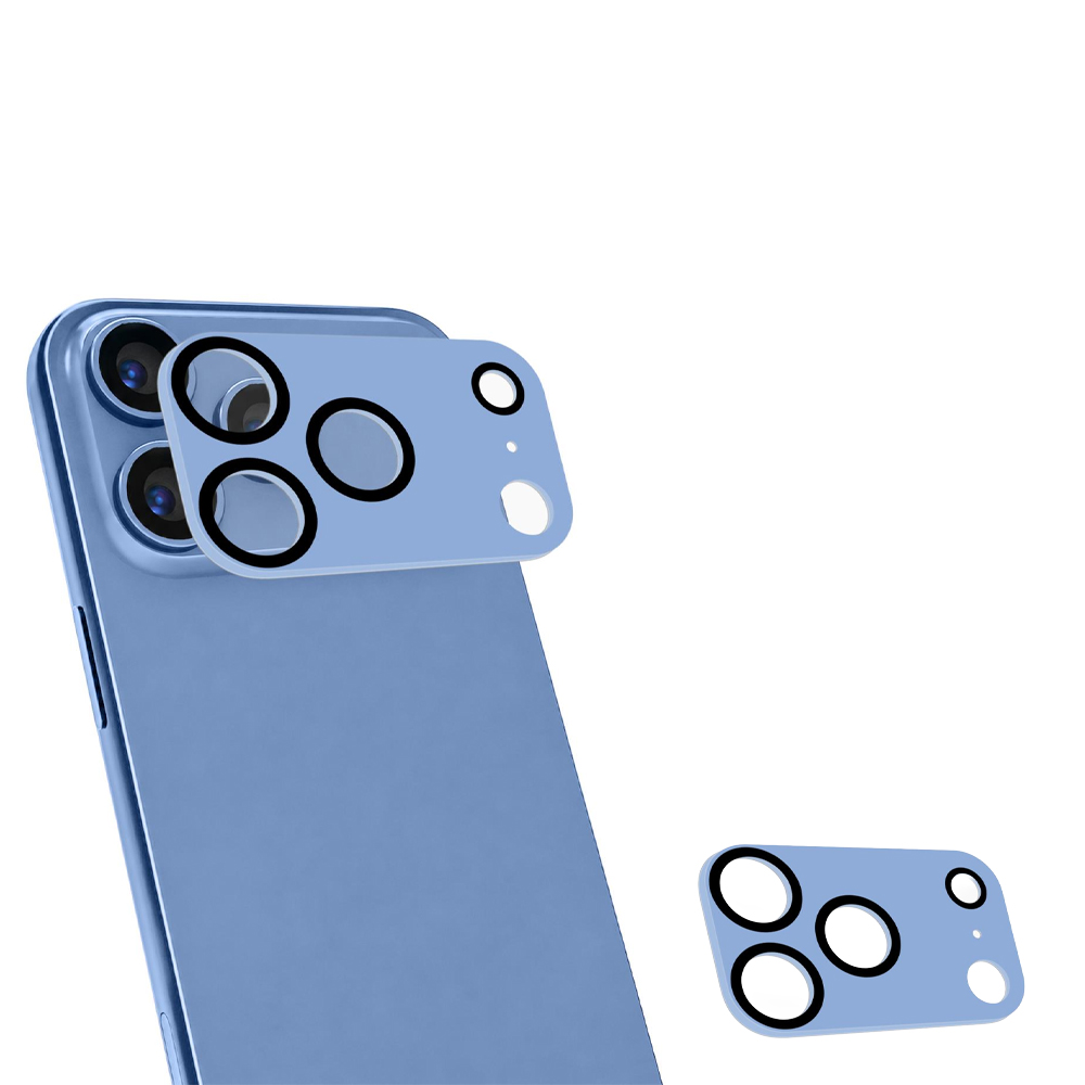 CELLY DOUBLE COATED GLASS CAMERA LENS PROTECTOR IPHONE 18 PRO MAX LIGHT BLUE
