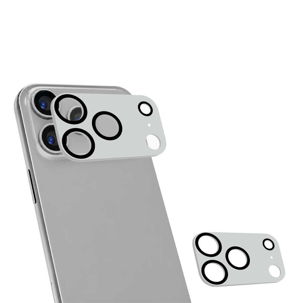 CELLY DOUBLE COATED GLASS CAMERA LENS PROTECTOR IPHONE 18 PRO MAX SILVER